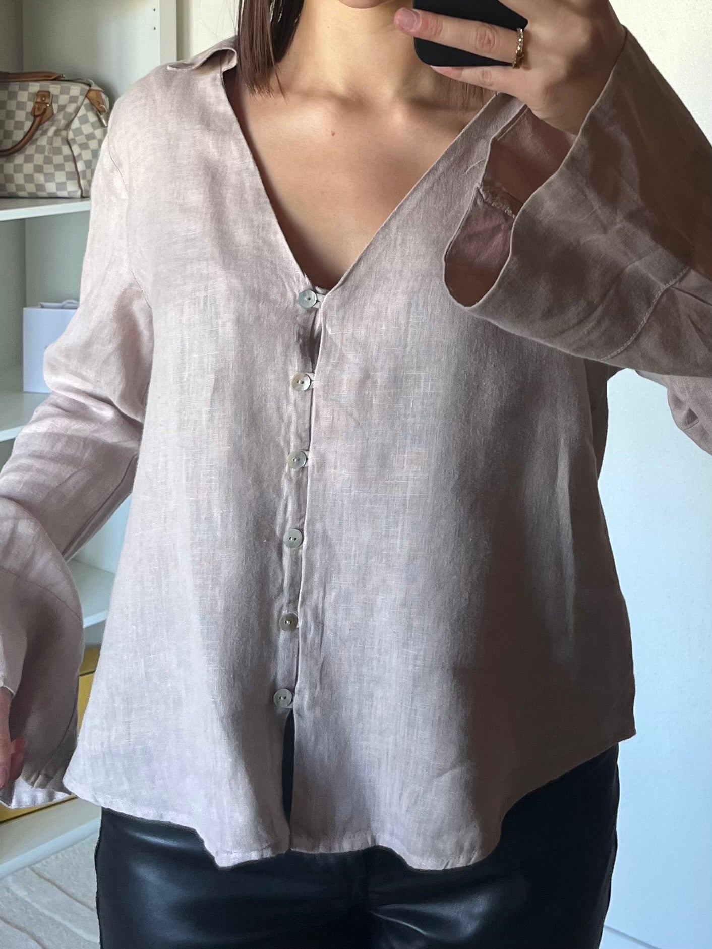 Chemise ample à manches évasées