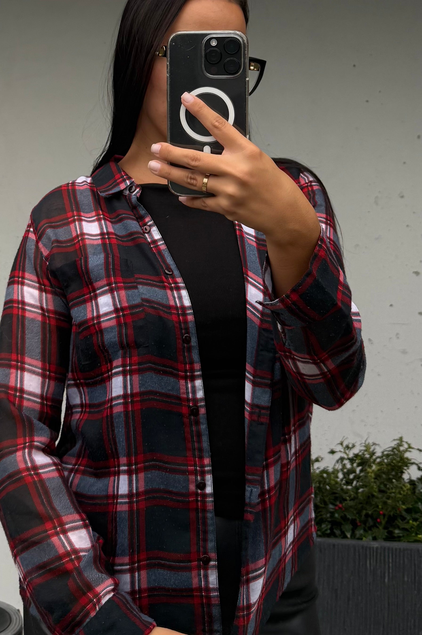 Chemise à carreaux