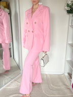 Ensemble 2 pièces: blazer croisé et pantalon