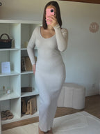 Robe moulante longue