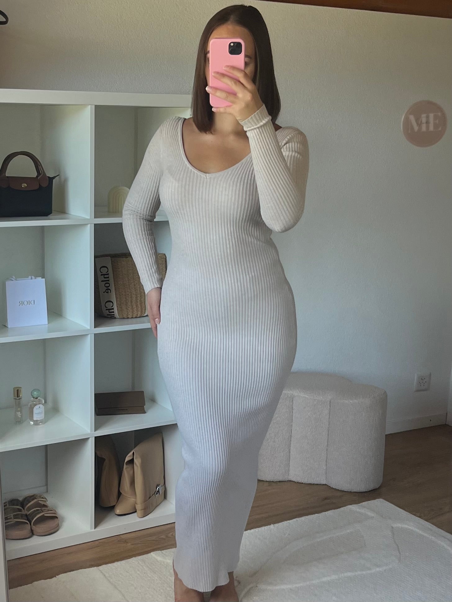 Robe moulante longue