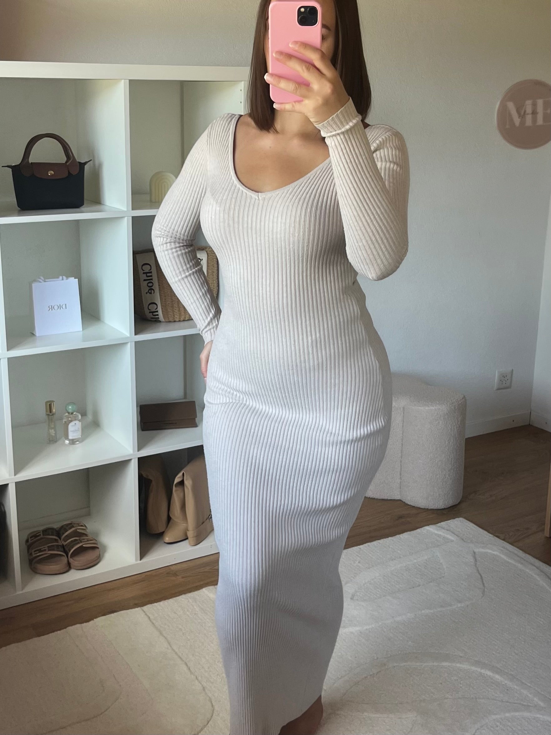 Robe moulante longue