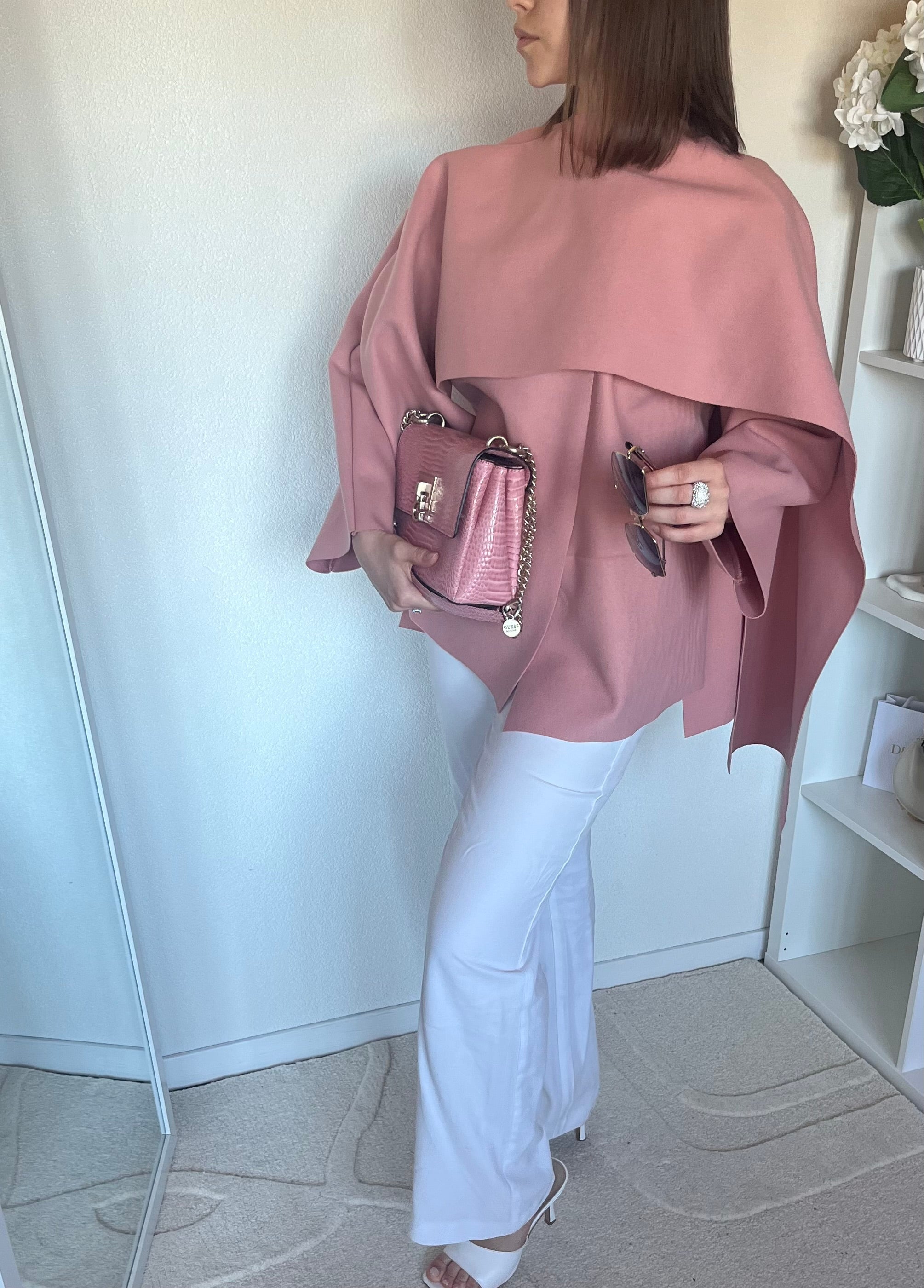 Poncho style cape