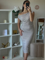 Robe moulante à paillettes