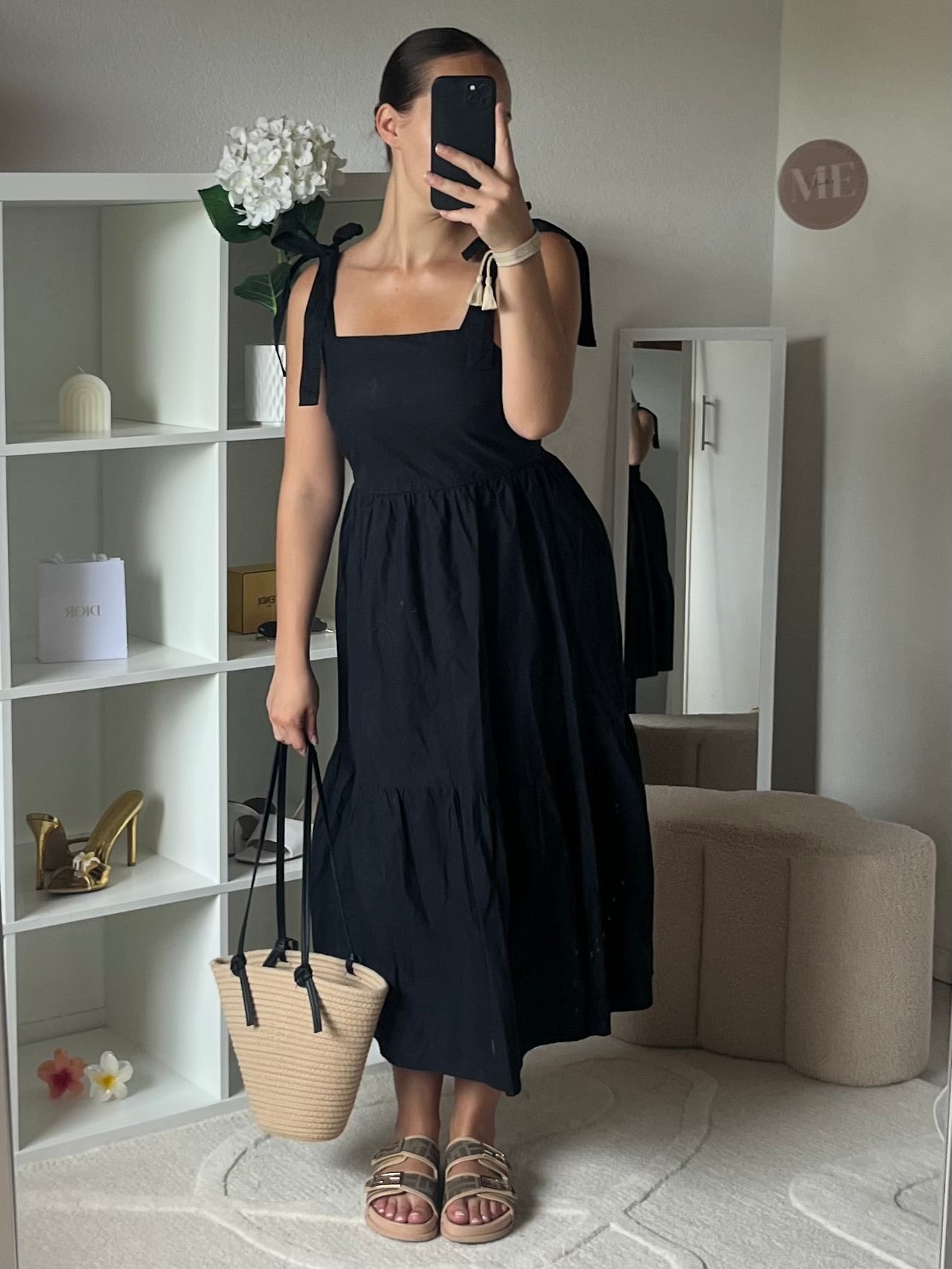Robe bretelles en noeud