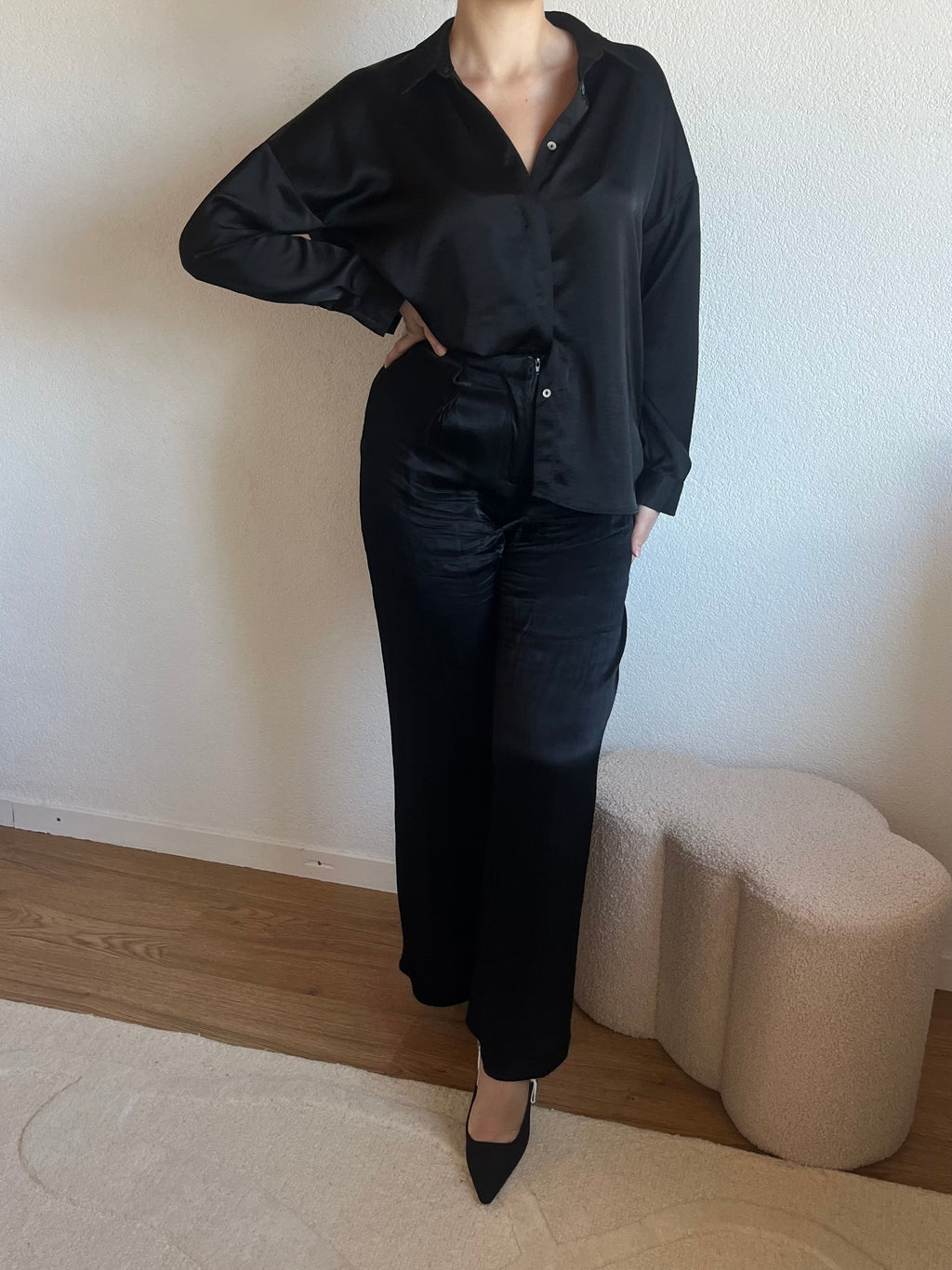 Chemise satinée
