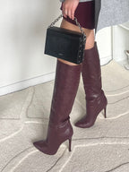 Bottes à motif crocodile