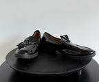 Mocassins vernis noirs