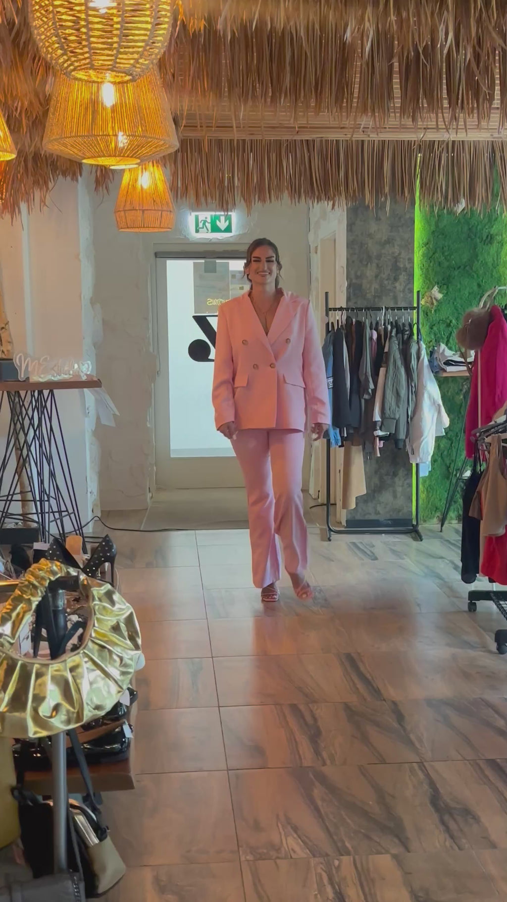 Ensemble 2 pièces: blazer croisé et pantalon
