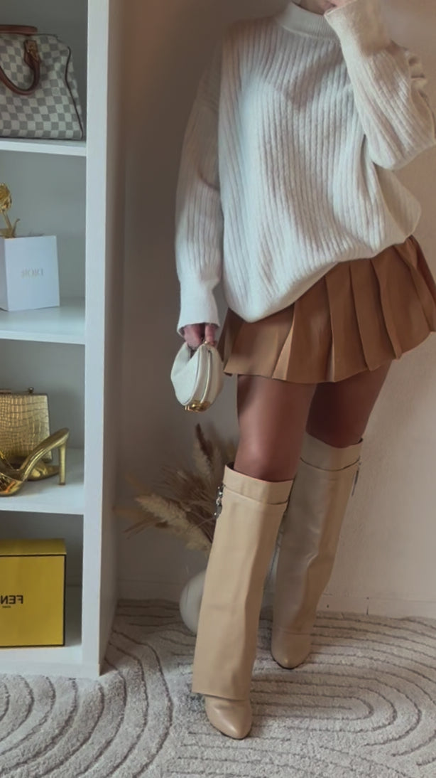 Mini jupe plissée