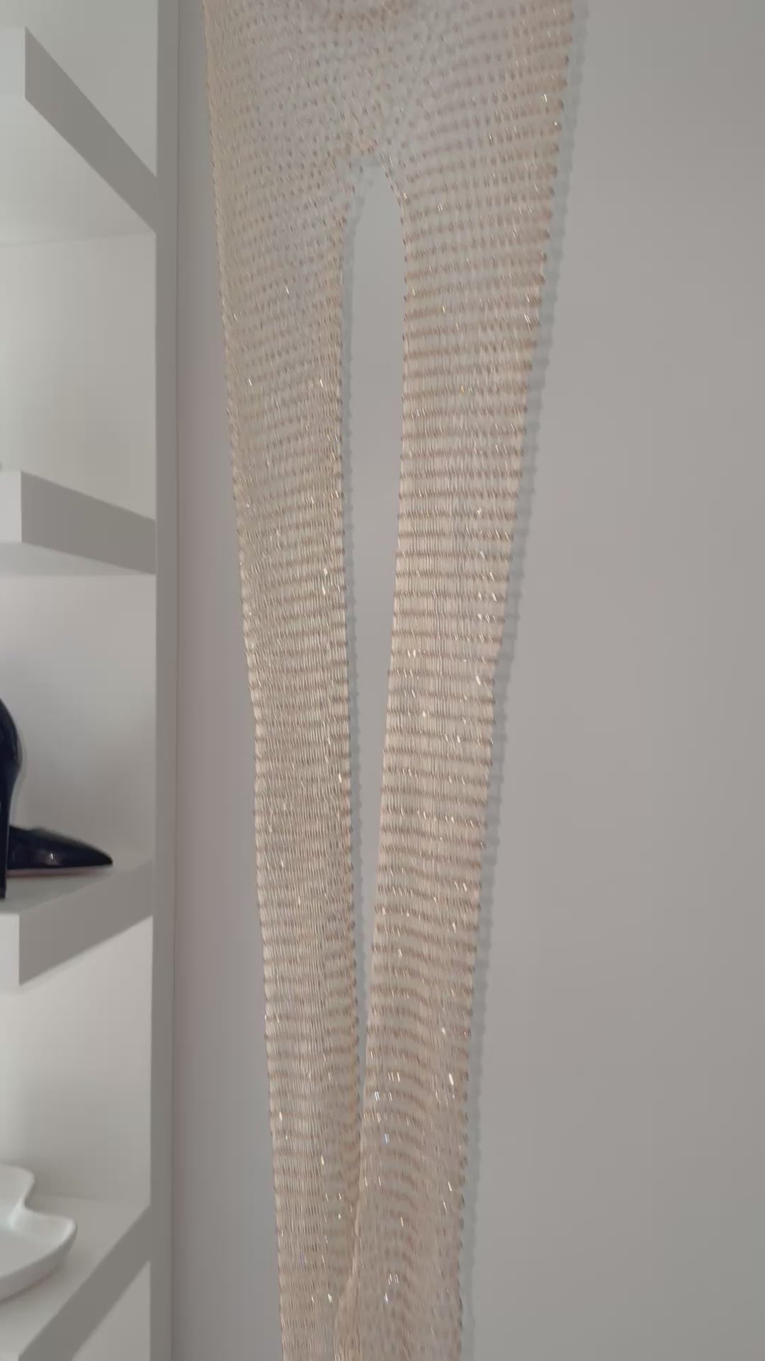 Pantalon transparent à strass